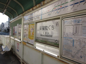 大阪堺市チンチン電車（はなたぐち）