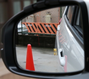 車庫入れの運転練習