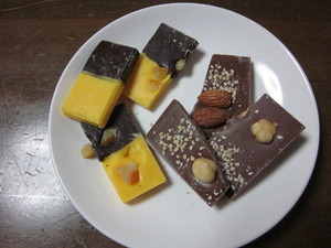 お客様からのプレゼント チョコレート